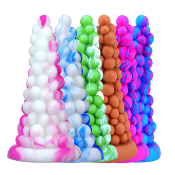 Silicone Anal Plug With Suction Cup A Grape Shape / Unisex Soft Sex Toys For Adults - EVE's SECRETS